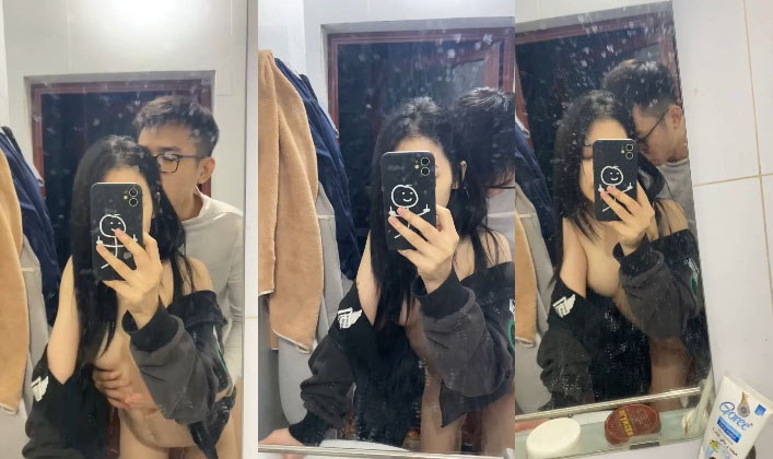 Poster of Cặp đôi mới lớn làm tình trước gương P1