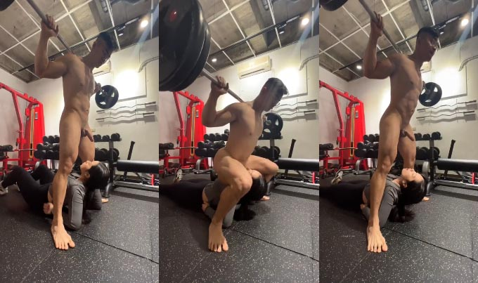 Poster of Vú tập gym vừa cho em bú cu